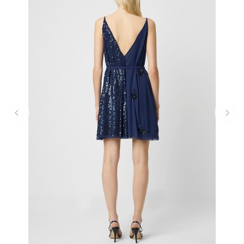 French Connection Aurora Embellished Wrap Dress | Cocktail Dress - Picture 3 of 5